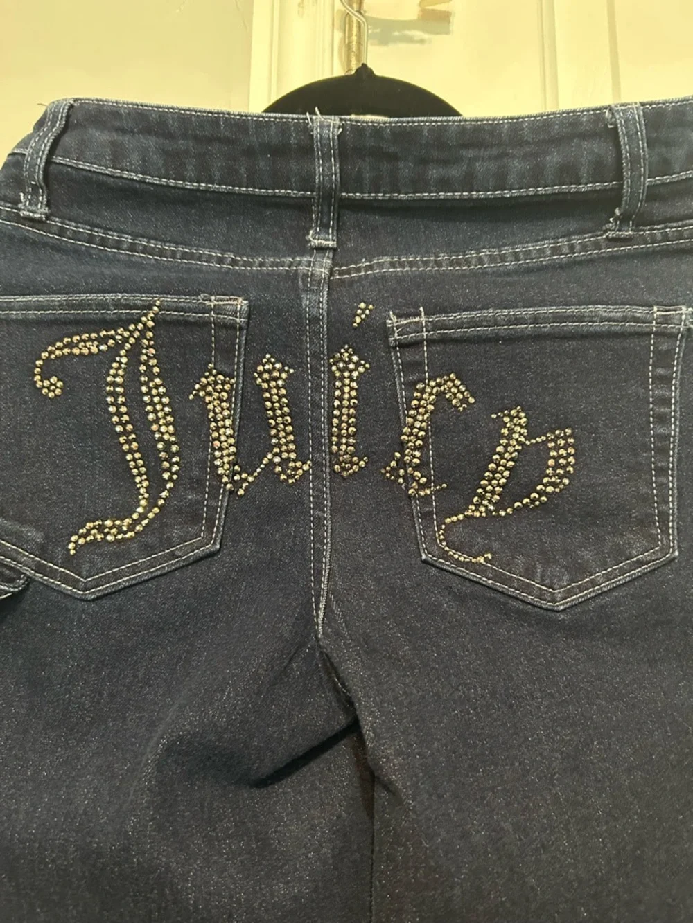 Juicy Couture Dark Indigo Wide-Leg Jeans - Picture 4 of 4